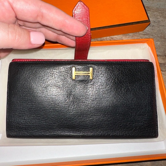Hermes Bearn Classic Wallet w/ COA & Box - Picture 4 of 17